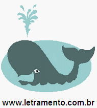 Letramento Baleia Animal Com a Letra B