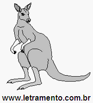 Letramento Canguru Animal Com a Letra C
