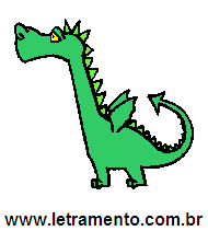 Letramento Dragão Animal Com a Letra D