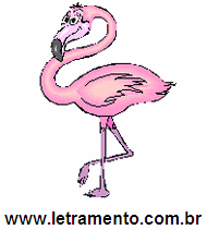 Letramento Flamingo Animal Com a Letra F