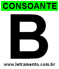 Letra B Consoante