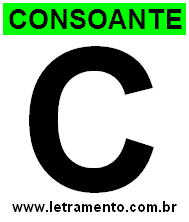 Letra C Consoante