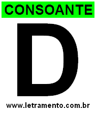 Letra D Consoante