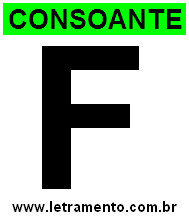 Letra F Consoante