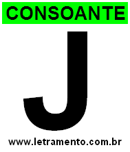 Letra J Consoante