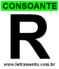 Letra R Consoante