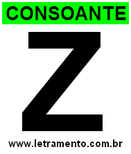 Letra Z Consoante