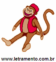 Letramento Macaco Animal Com a Letra M