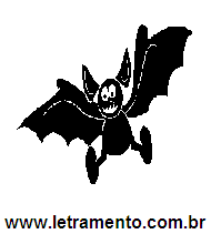 Letramento Morcego Animal Com a Letra M