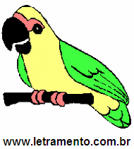 Letramento Papagaio Animal Com a Letra P
