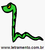 Letramento Serpente Animal Com a Letra S