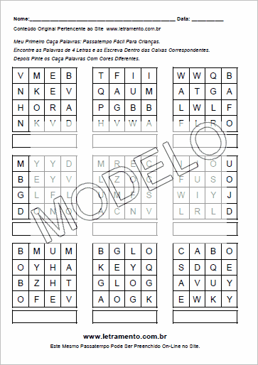 CAÇA PALAVRA PARA IMPRIMIR, PASSATEMPO 1, GRÁTIS, IMPRIMA AGORA.