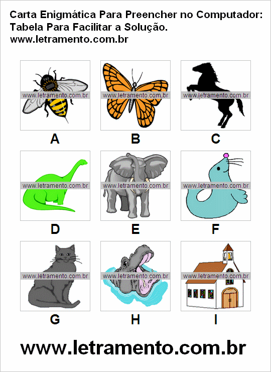 Carta Enigmtica Infantil