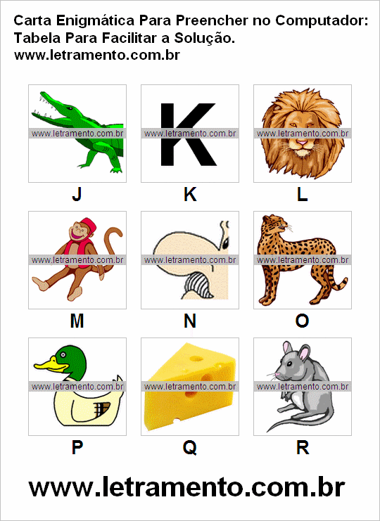 Carta Enigmtica Infantil