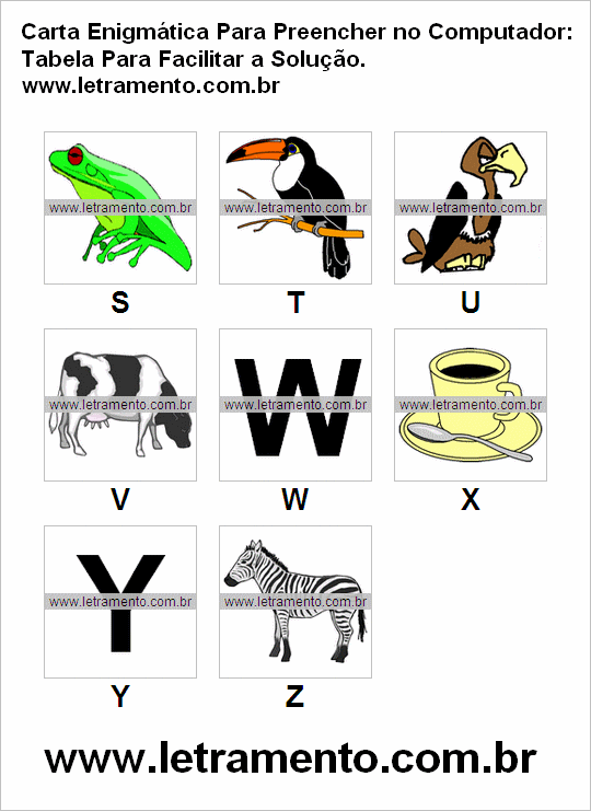 Carta Enigmtica Infantil