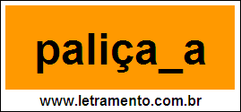 Palavra Paliçada Para Completar Com a Letra D