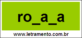 Palavra Rodada Para Completar Com a Letra D