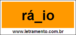 Palavra Rádio Para Completar Com a Letra D