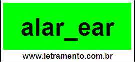 Palavra Alardear Para Completar Com a Consoante D