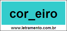 Palavra Cordeiro Para Completar Com a Letra D