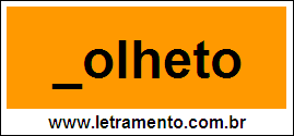 Palavra Folheto Para Completar Com a Letra F