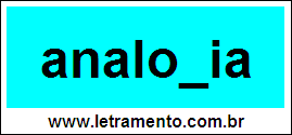 Palavra Analogia Para Completar Com a Consoante G
