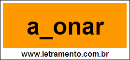 Palavra Abonar Para Completar Com a Letra B