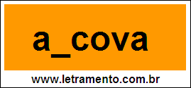 Palavra Alcova  Para Completar Com a Letra L