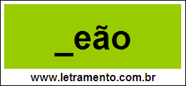 Palavra Leão Para Completar Com a Letra L