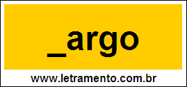 Palavra Largo Para Completar Com a Consoante L