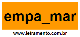 Palavra Empalmar Para Completar Com a Letra L