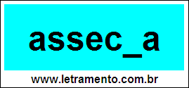 Palavra Assecla Para Completar Com a Consoante L