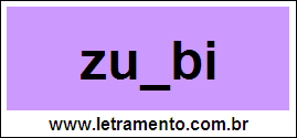 Palavra Zumbi Para Completar Com a Consoante M