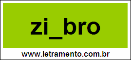 Palavra Zimbro Para Completar Com a Letra M