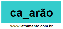 Palavra Camarão Para Completar Com a Letra M