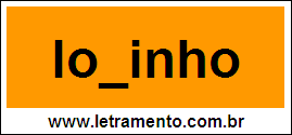 Palavra Lobinho Para Completar Com a Letra B
