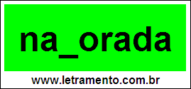 Palavra Namorada Para Completar Com a Consoante M