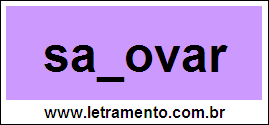 Palavra Samovar Para Completar Com a Consoante M