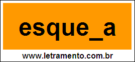 Palavra Esquema Para Completar Com a Letra M