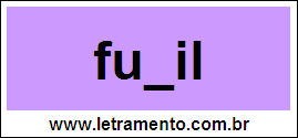 Palavra Funil Para Completar Com a Consoante N