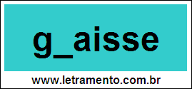 Palavra Gnaisse Para Completar Com a Letra N