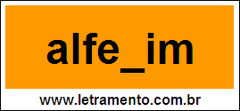Palavra Alfenim Para Completar Com a Letra N