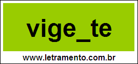 Palavra Vigente Para Completar Com a Letra N