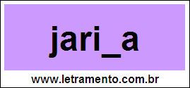 Palavra Jarina Para Completar Com a Consoante N
