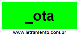 Palavra Nota Para Completar Com a Consoante N