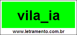 Palavra Vilania Para Completar Com a Consoante N