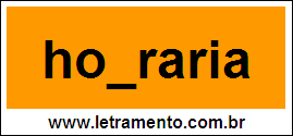 Palavra Honraria Para Completar Com a Letra N