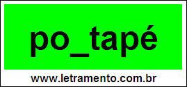 Palavra Pontapé Para Completar Com a Consoante N