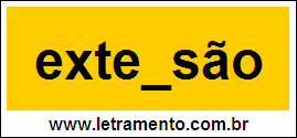 Palavra Extensão Para Completar Com a Consoante N