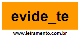 Palavra Evidente Para Completar Com a Letra N